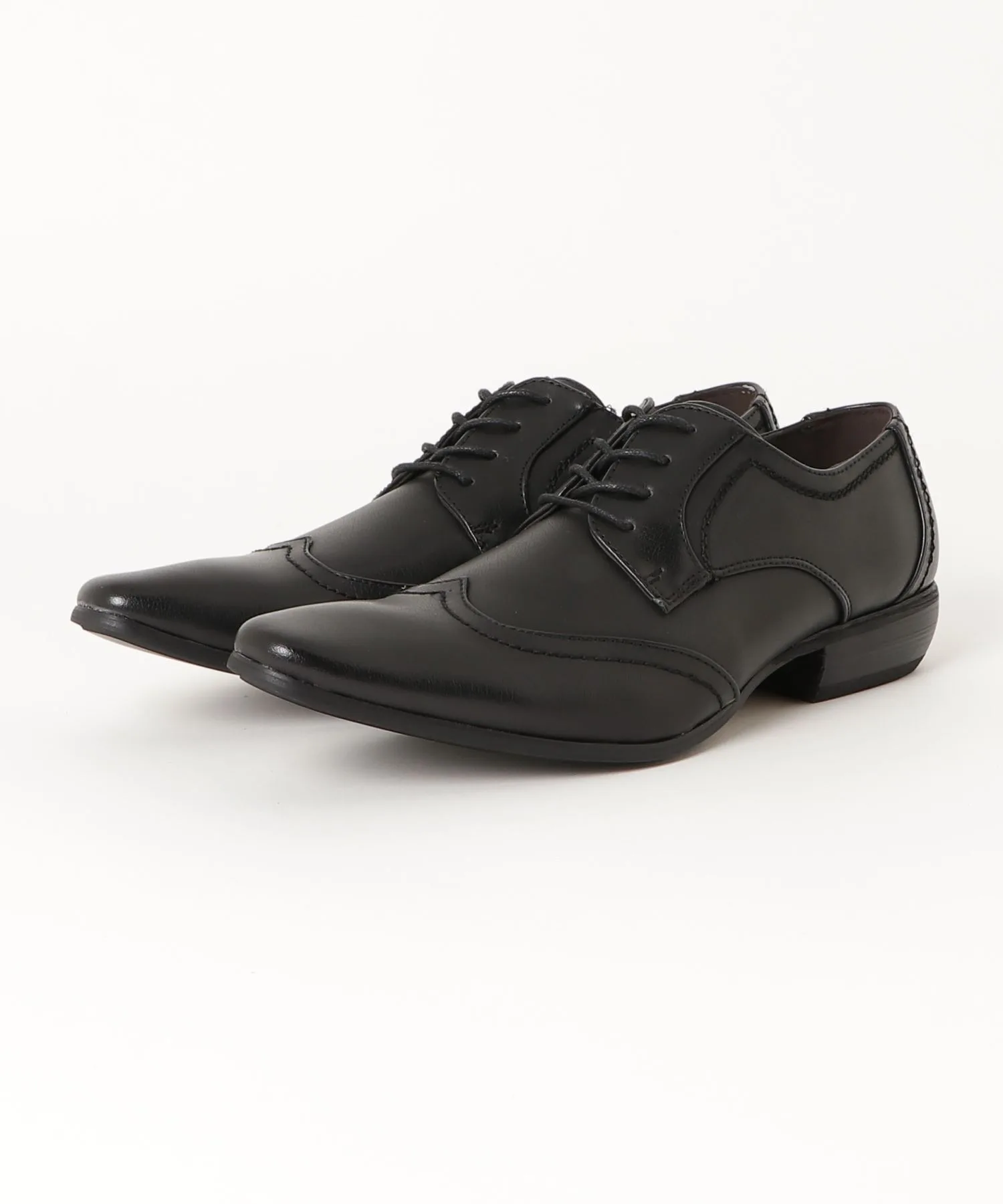 Женские туфли квадратный нос wingtip LASSU&FRISS черные