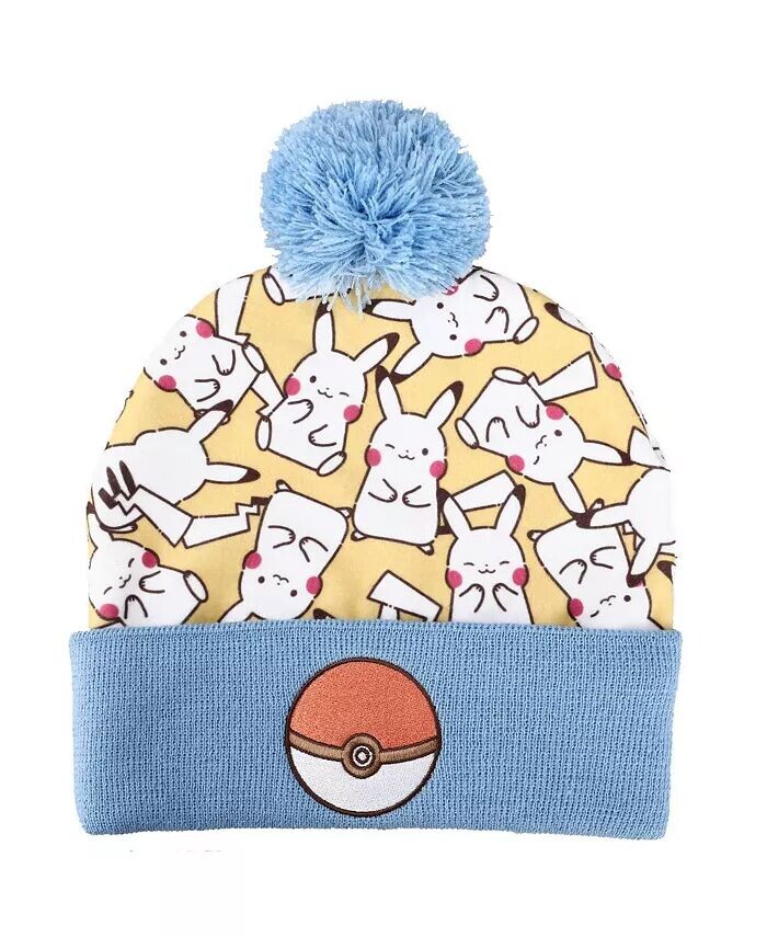 

Мужская вязаная кепка Пикачу AOP Pokemon, мультиколор