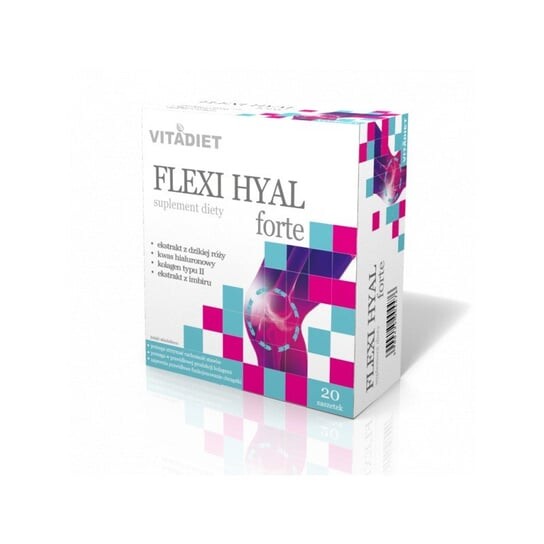 

Flexy Hyal Forte VitaDiet, для суставов 20 шт 20 шт