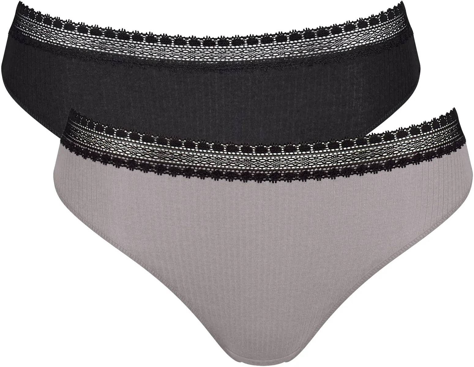 

Трусы sloggi "GO Ribbed R Tai C2P" (2 шт. в упаковке), ребристая структура, цвет Black Combination