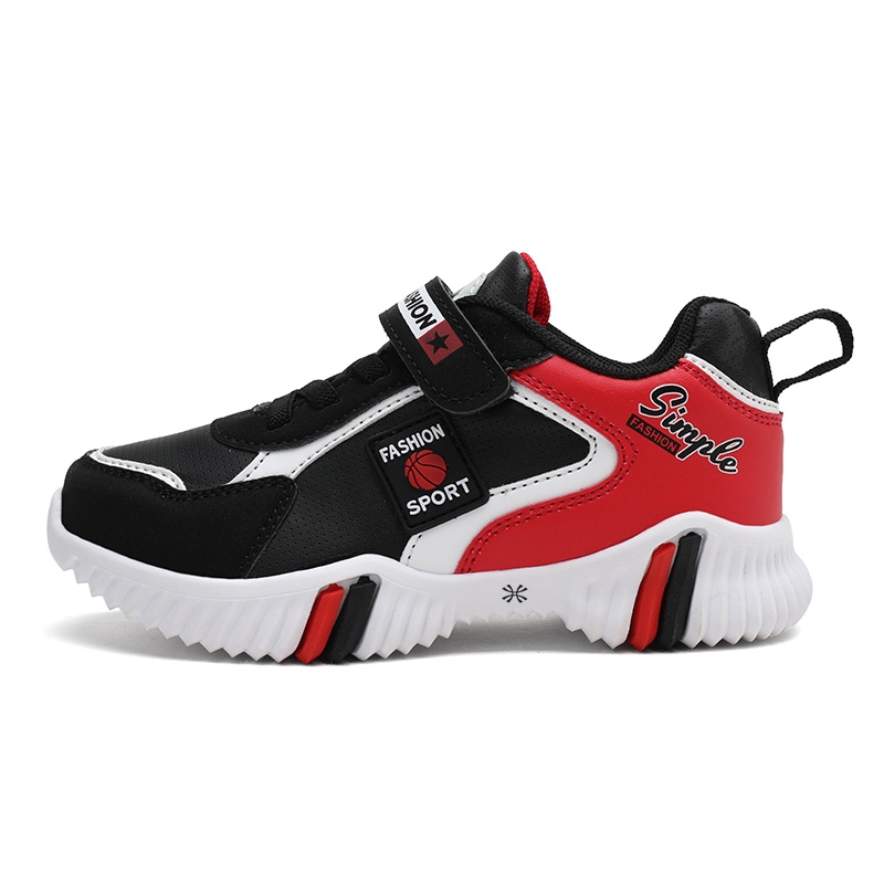 

Амортизирующая и водонепроницаемая повседневная обувь для детей YUZHAOLIN, черный/красный