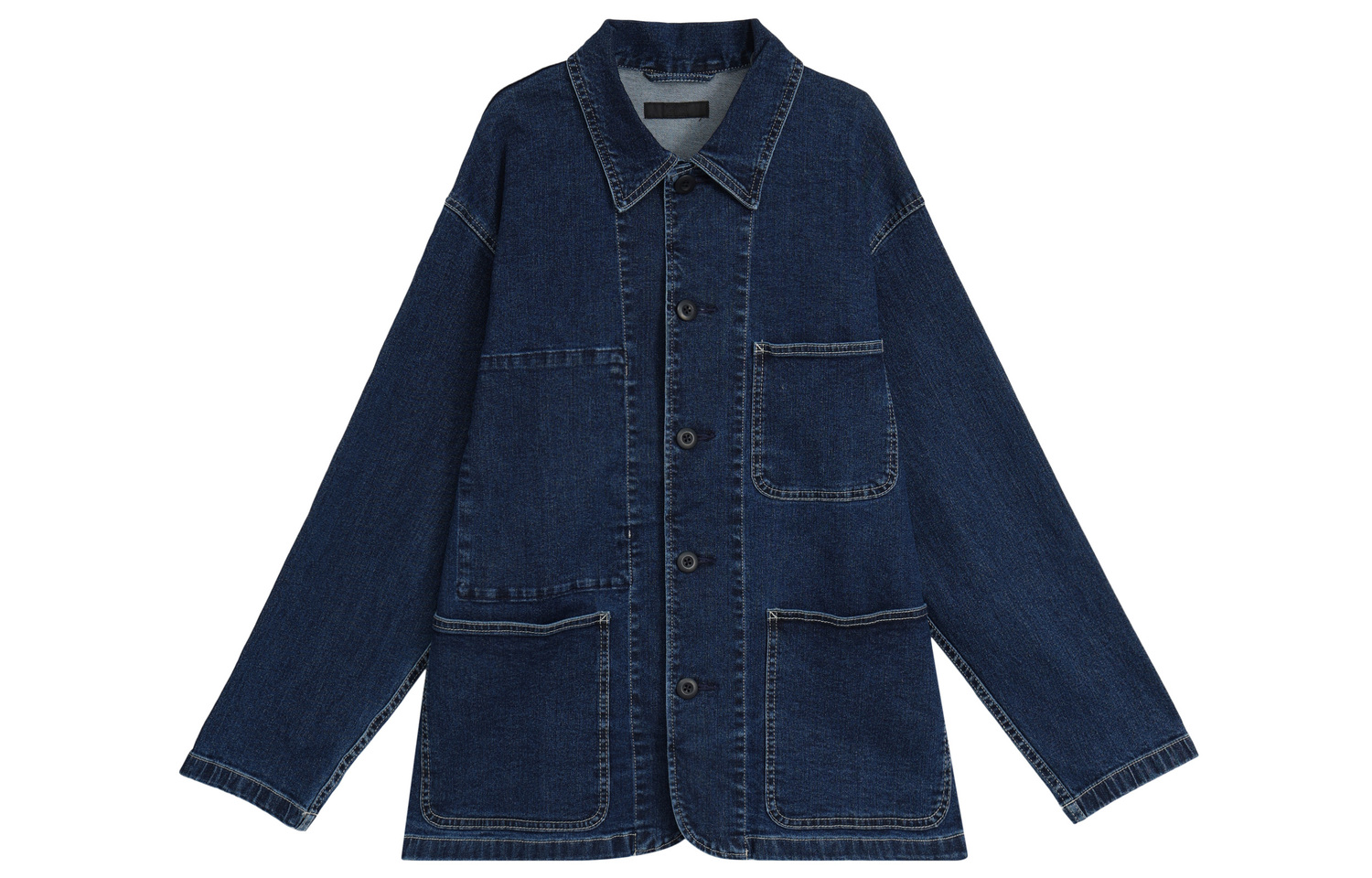 

UNIQLO Джинсовая куртка унисекс синяя, Blue