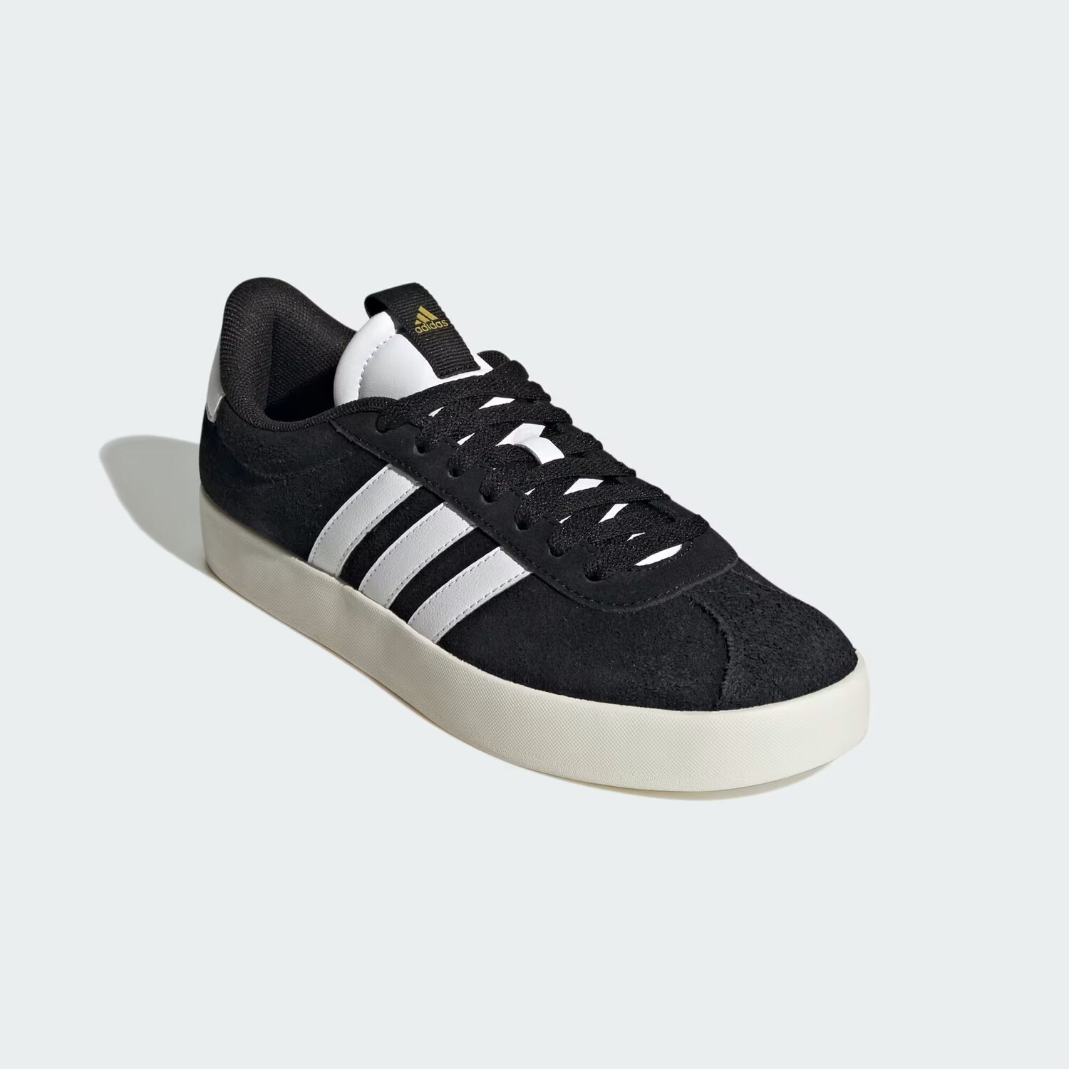 Кроссовки VL Court 3.0 Adidas, цвет Core Black/Cloud White/Gold Metallic — фото 4