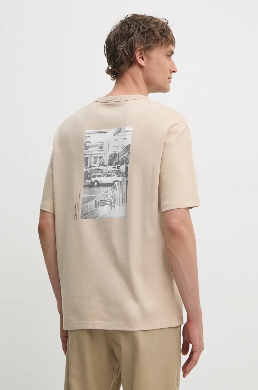 

ASTONE хлопковая футболка Pepe Jeans, бежевый