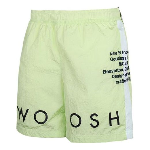 

Шорты sportswear swoosh side alphabet embroidered woven sports shorts light green Nike, зеленый