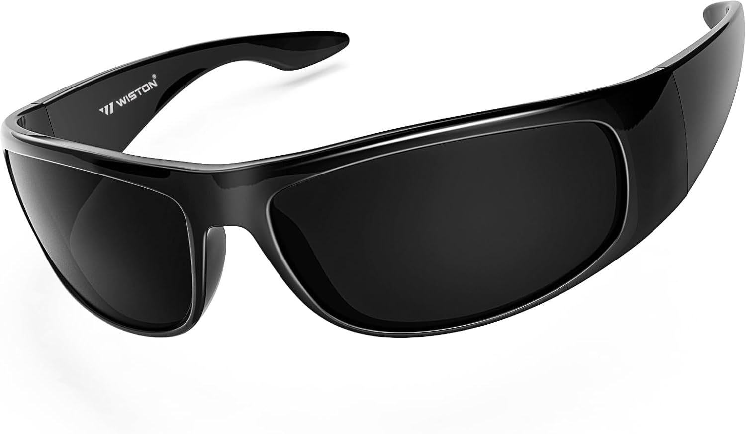 

Солнцезащитные очки WISTON с обтекаемой формой для мужчин и женщин, супертемные, для чувствительных глаз, защита UV400, модель W8005, Glossy Frame/Superdark Lens- Non Polarized