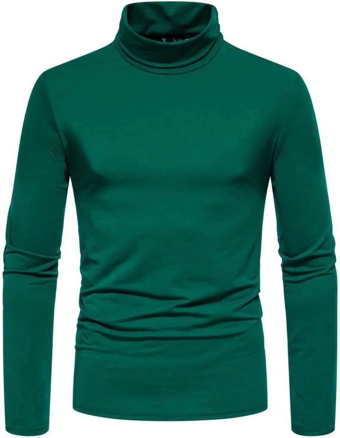 

Мужская водолазка с высоким воротником, легкая базовая модель, облегающий фасон, длинный рукав Woblesal