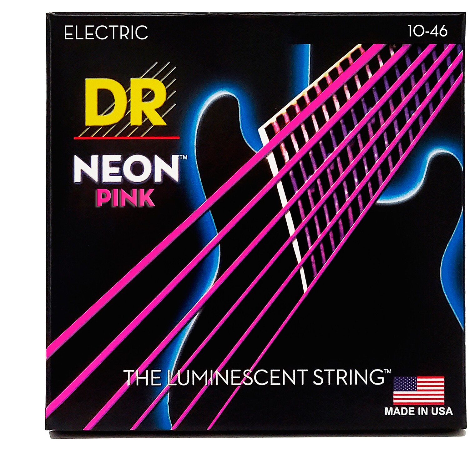 

DR Strings NEON Hi-Def Pink SuperStrings Струны для электрогитары среднего размера