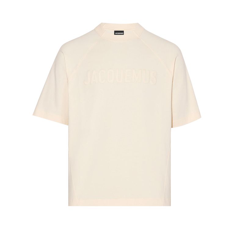 

Футболка Jacquemus Le T-Shirt Typo 'Light Beige', желто-коричневый