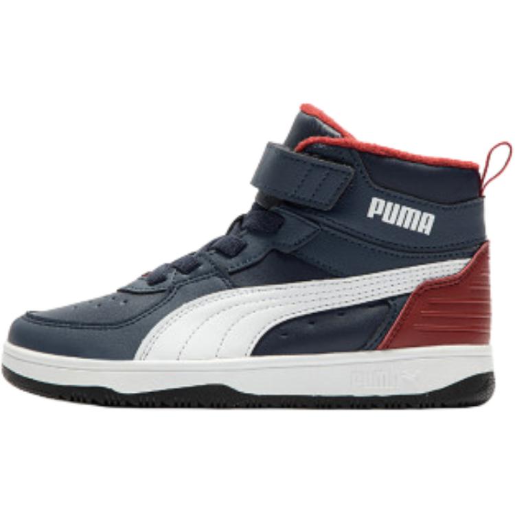 

Детские кроссовки для скейтбординга Rebound Rugged V Mid Top для детей от 3 до 7 лет PUMA, черный/белый