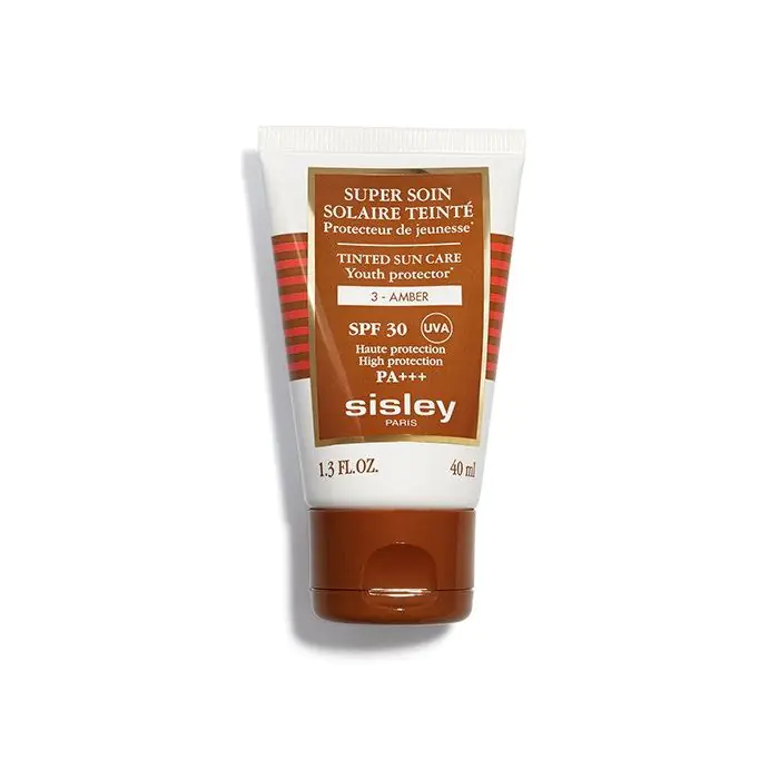 

Солнцезащитный крем super soin solaire visage spf 30 protector solar con color Sisley, цвет 03 amber