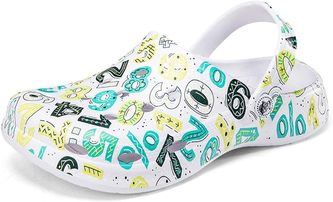 

Садовые сандалии HYDLONGR для мужчин и женщин, легкие, дышащие, быстро сохнущие пляжные тапочки, нескользящие мюли, сабо, белый