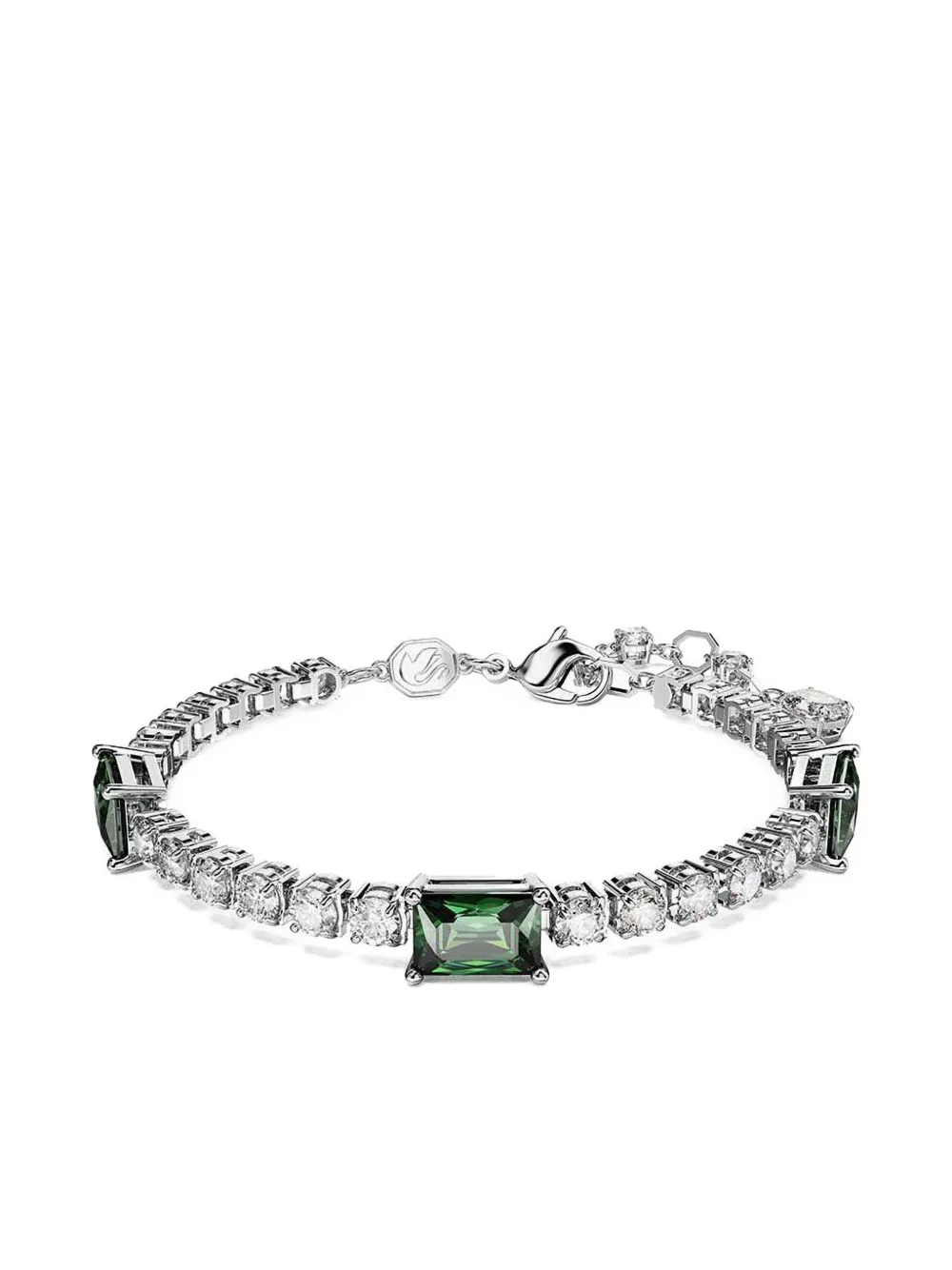 

Браслет с кристаллами Swarovski, серебряный