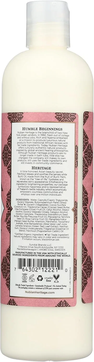 Лосьон для тела Patchouli and Buriti Nubian Heritage 390 мл — фото 2