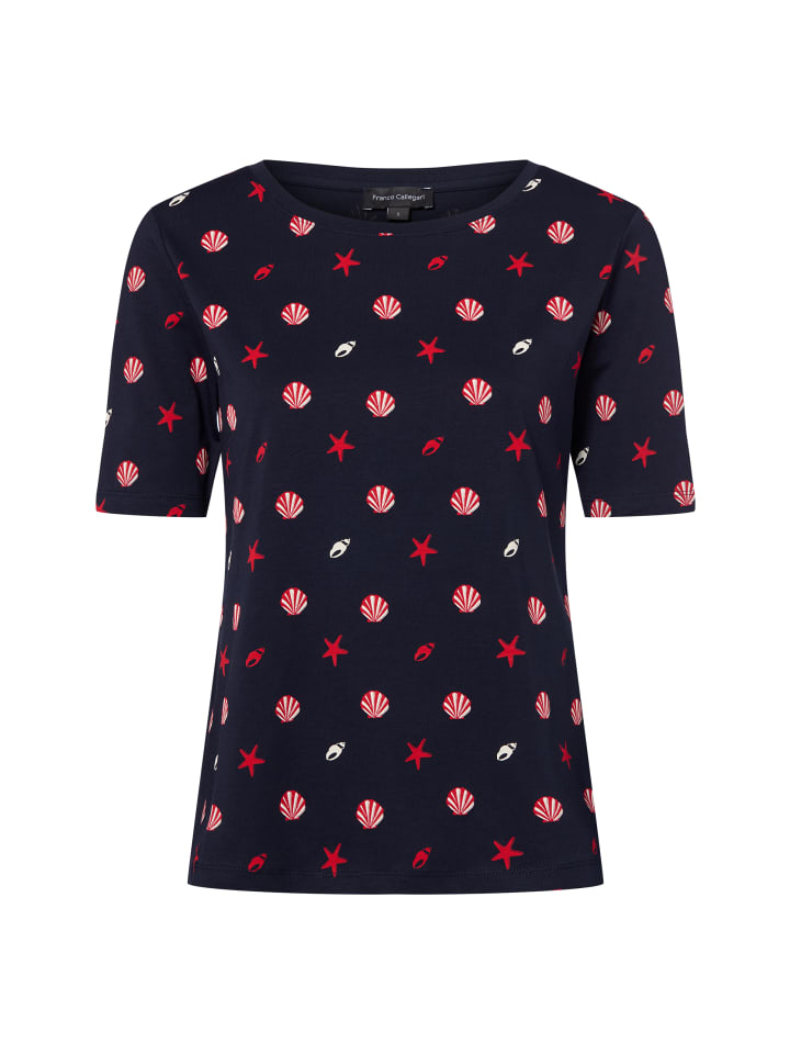 

Футболка темно-синего цвета Franco Callegari, Синий, Футболка темно-синего цвета Franco Callegari