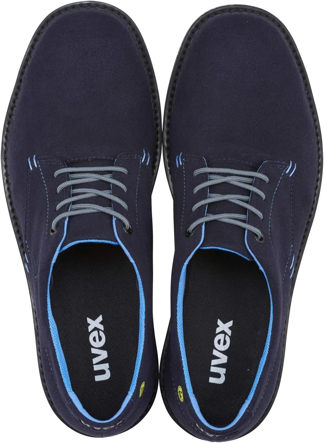 Защитные рабочие ботинки Uvex 1 Business Safety Shoes S3 SRC ESD - сине-серые — фото 4