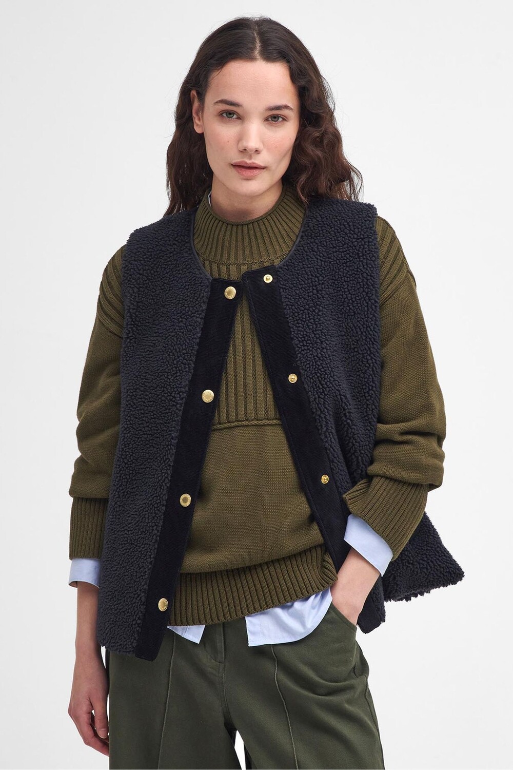 

Жилет из Дулси борга Barbour, черный