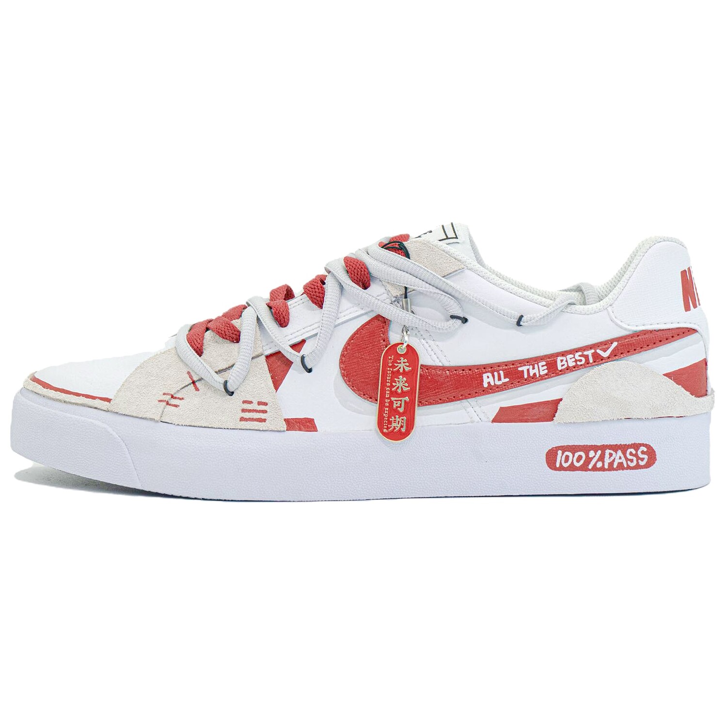 

Кроссовки Nike Court Royale Skateboarding Shoes Men Low-top White/red/gray, красный