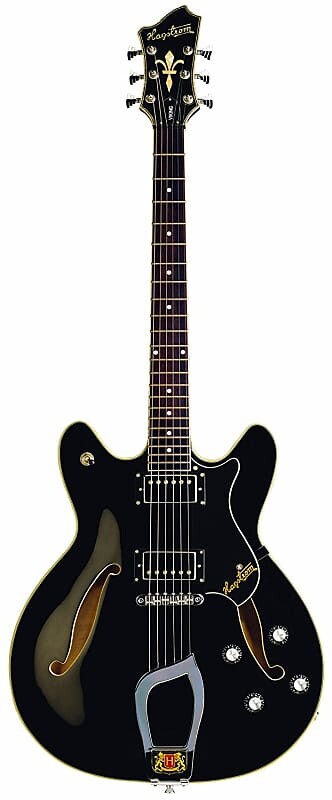 

Электрогитара Hagstrom VIK-BLK Viking Semi-Hollow Electric Guitar - BLACK GLOSS