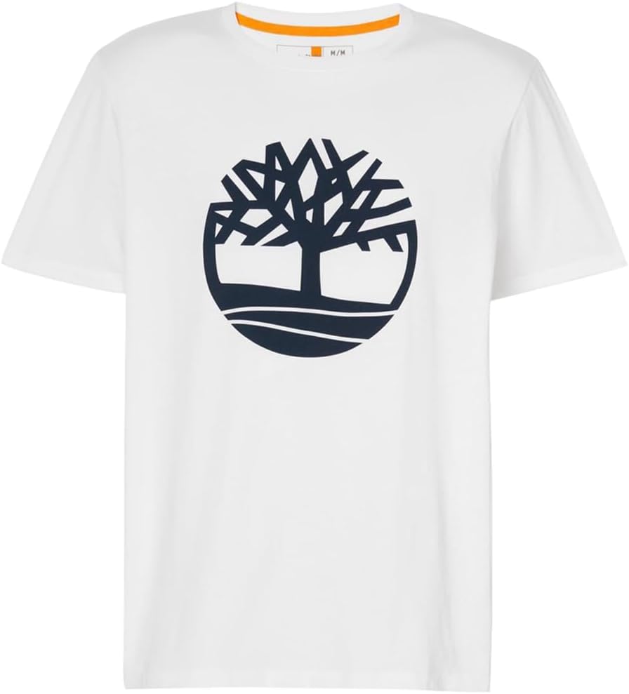 

Мужская футболка Timberland с коротким рукавом и логотипом в виде дерева, белый