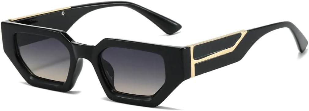 

Квадратные женские солнцезащитные очки в винтажном стиле, мужские очки «кошачий глаз», роскошные солнцезащитные очки с защитой от УФ-излучения UV400 UATXTAU, Gray Brown