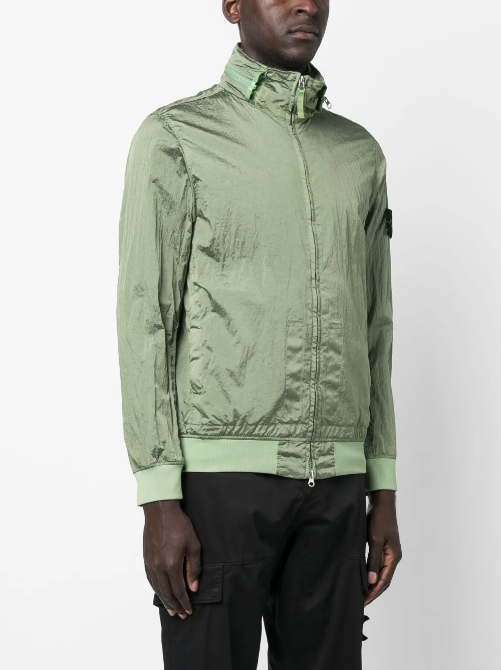 Куртка 41920 на молнии Stone Island, зеленый — фото 3