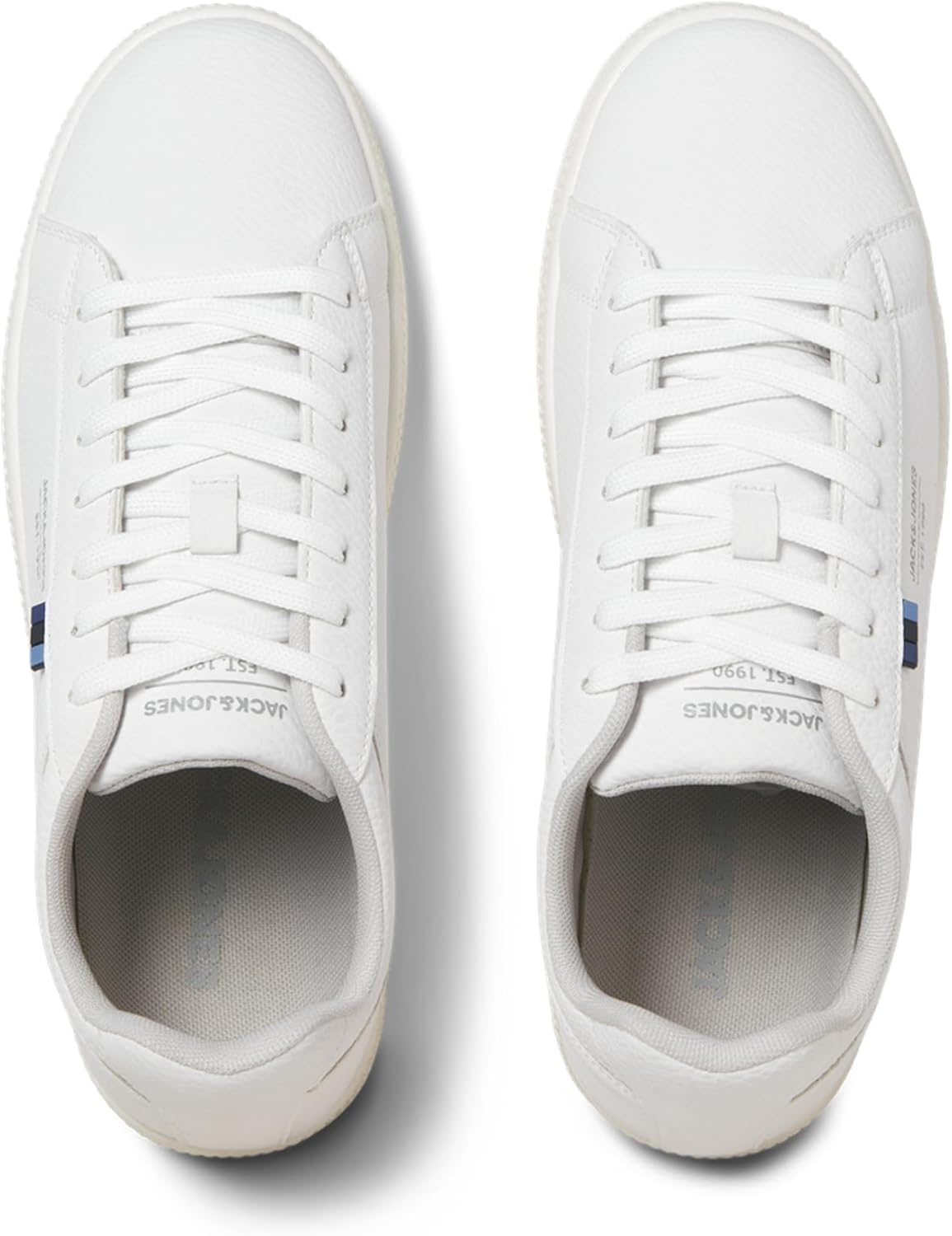 Мужские кроссовки JACK JONES Smart Casual Jfwhaven Tumble из нубука PU Jack & Jones, белый — фото 2