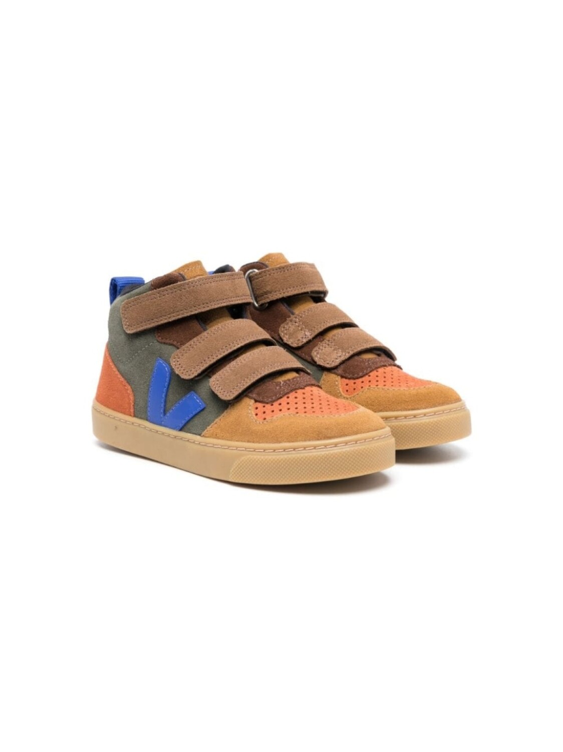 

VEJA Kids высокие кроссовки на липучках, коричневый