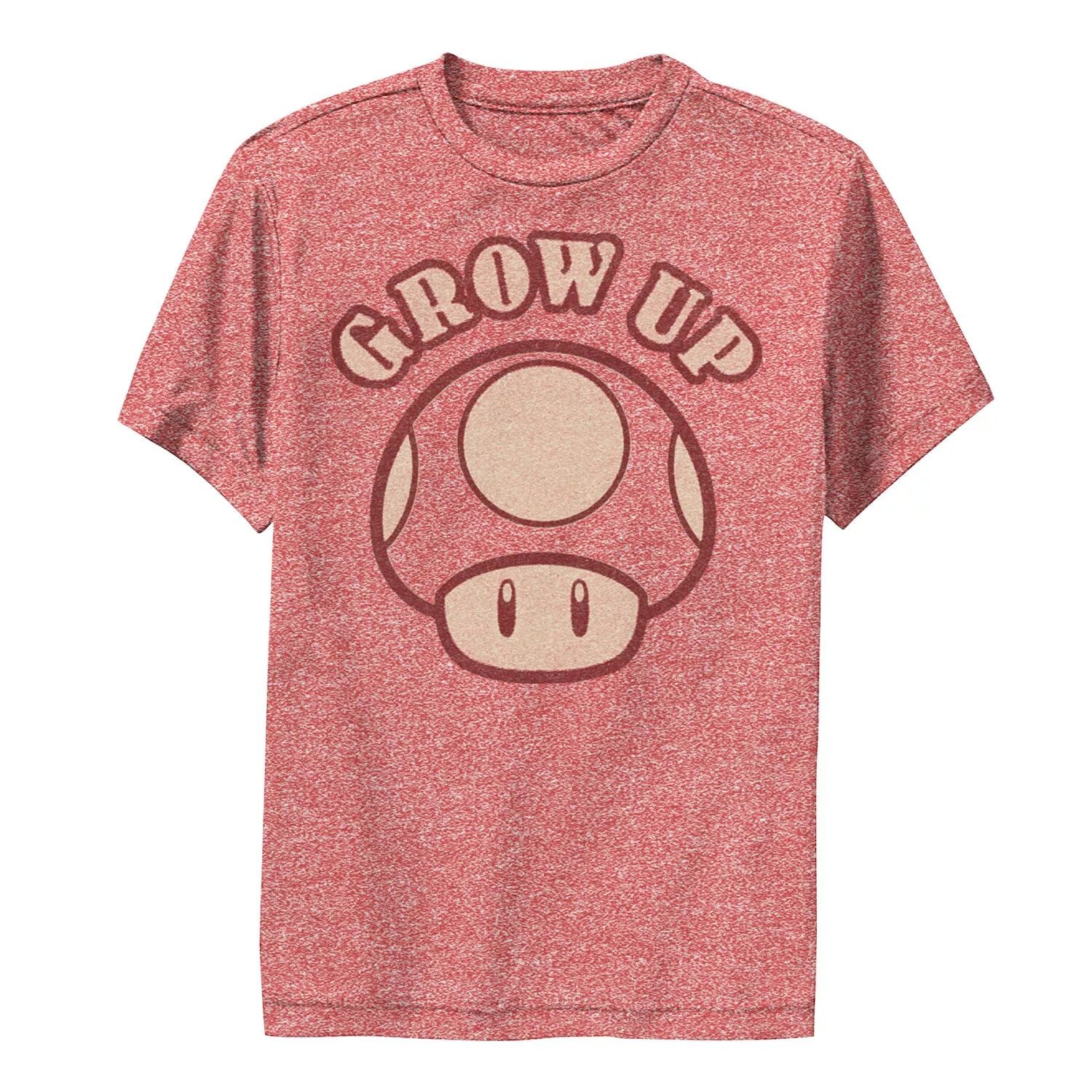 

Футболка с надписью Nintendo Super Mario Mushroom Grow Up для мальчиков 8–20 лет Licensed Character