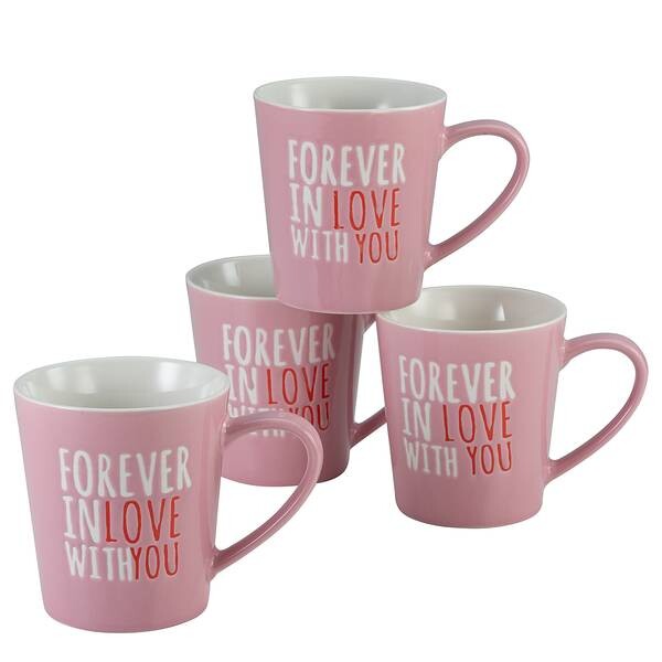 

Кофейные кружки forever love, набор из 6 шт. Creatable, розовый