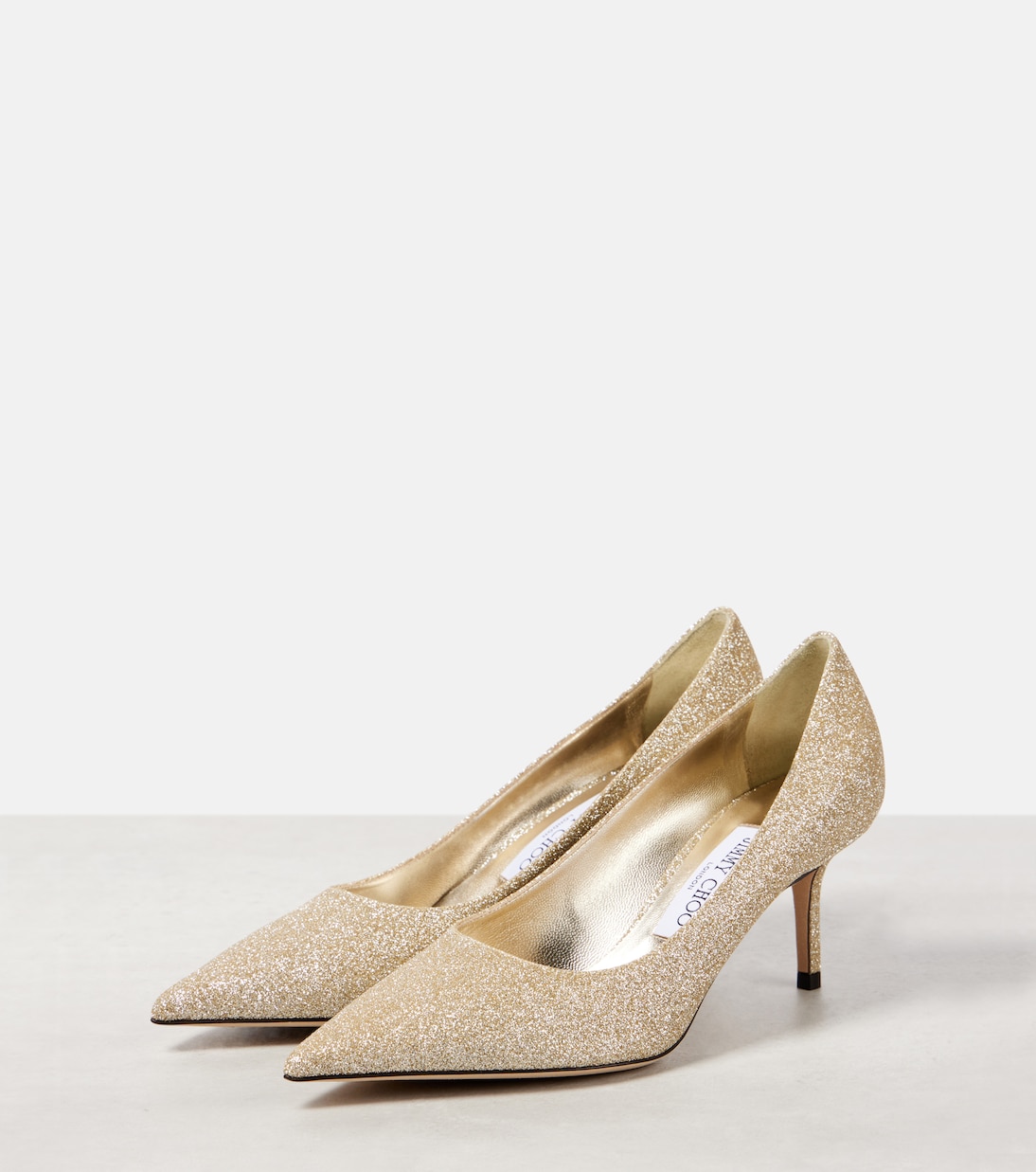 Туфли Love 65 с блестками Jimmy Choo, золотой — фото 4