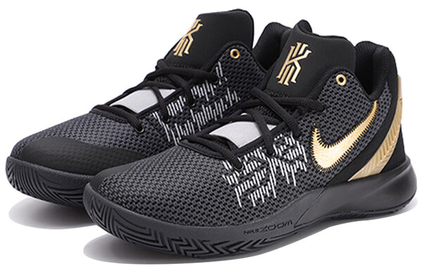 Кроссовки Nike Kyrie Flytrap 2 EP 'Metallic Gold Black', черный — фото 2