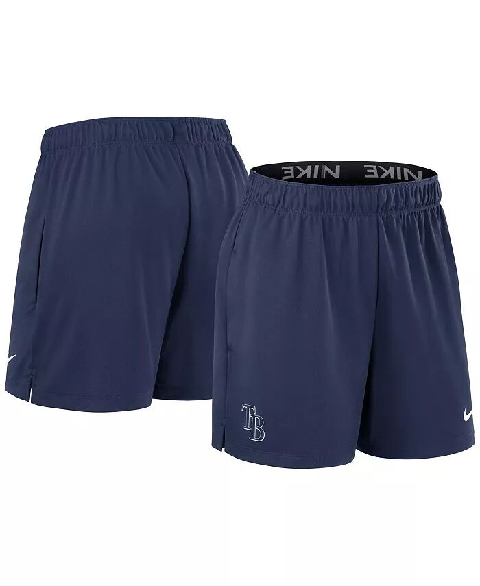 

Женские трикотажные шорты темно-синего цвета Tampa Bay Rays Authentic Collection Nike