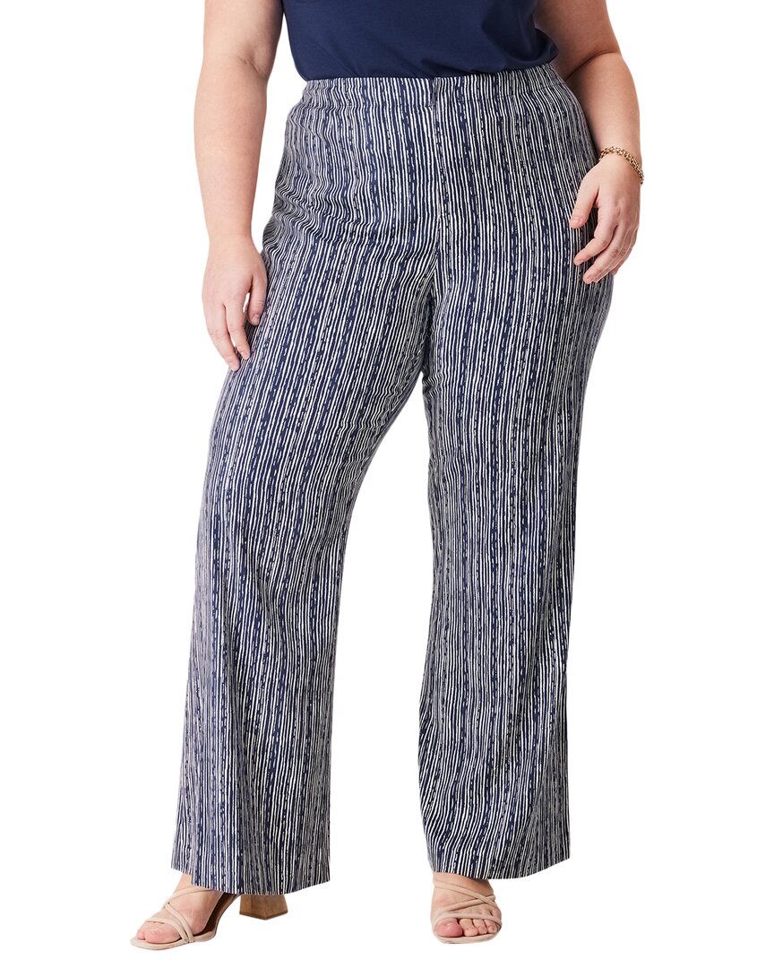 

NIC+ZOE Plus Spring Rain Широкие брюки Nic + Zoe, синий