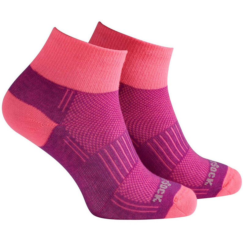 

Носки Coolmesh II в четверть Wrightsock, розовый