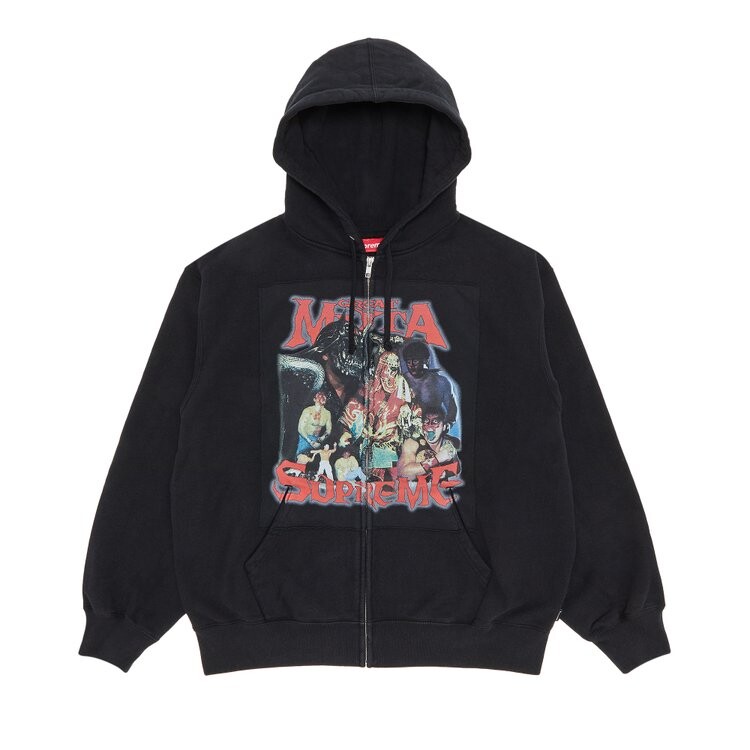 

Толстовка Supreme Muta Zip Up Hooded 'Black', черный