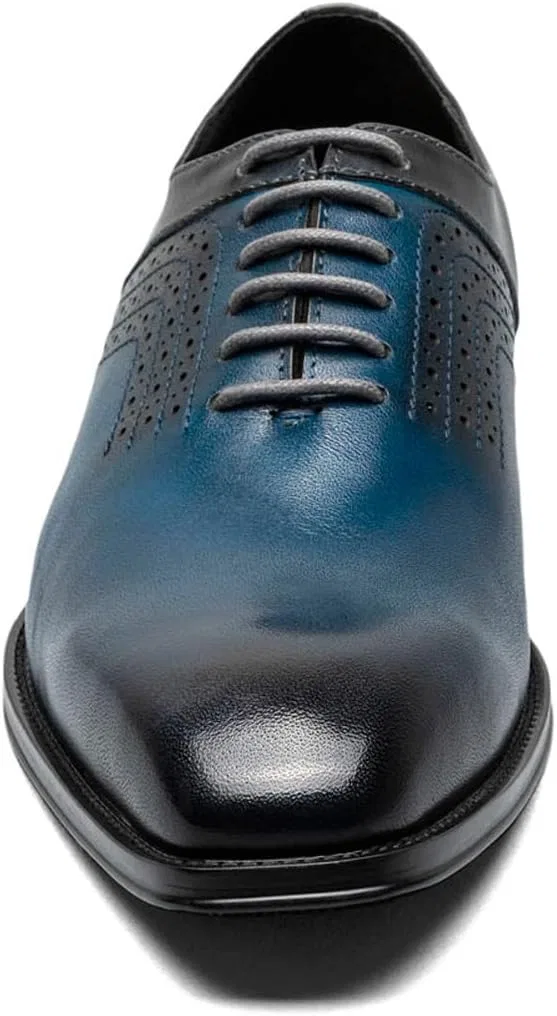 Мужские оксфордские туфли на шнуровке Stacy Adams Halloway Oxford, Navy Grey — фото 4