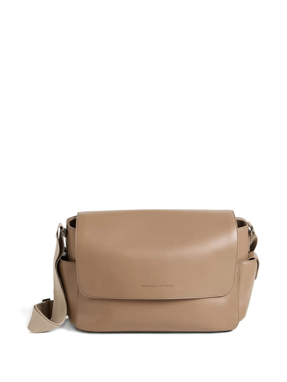 

Пеленальная сумка с логотипом Brunello Cucinelli Kids, коричневый