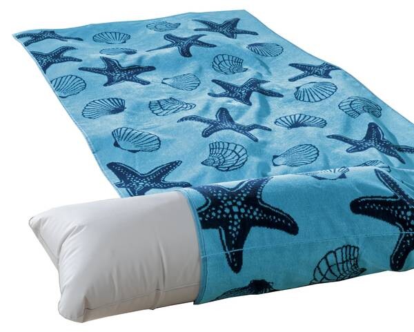 

Пляжное полотенце Delindo Lifestyle BEACH mit Kissen 2 шт., 100x1x180 см, синий