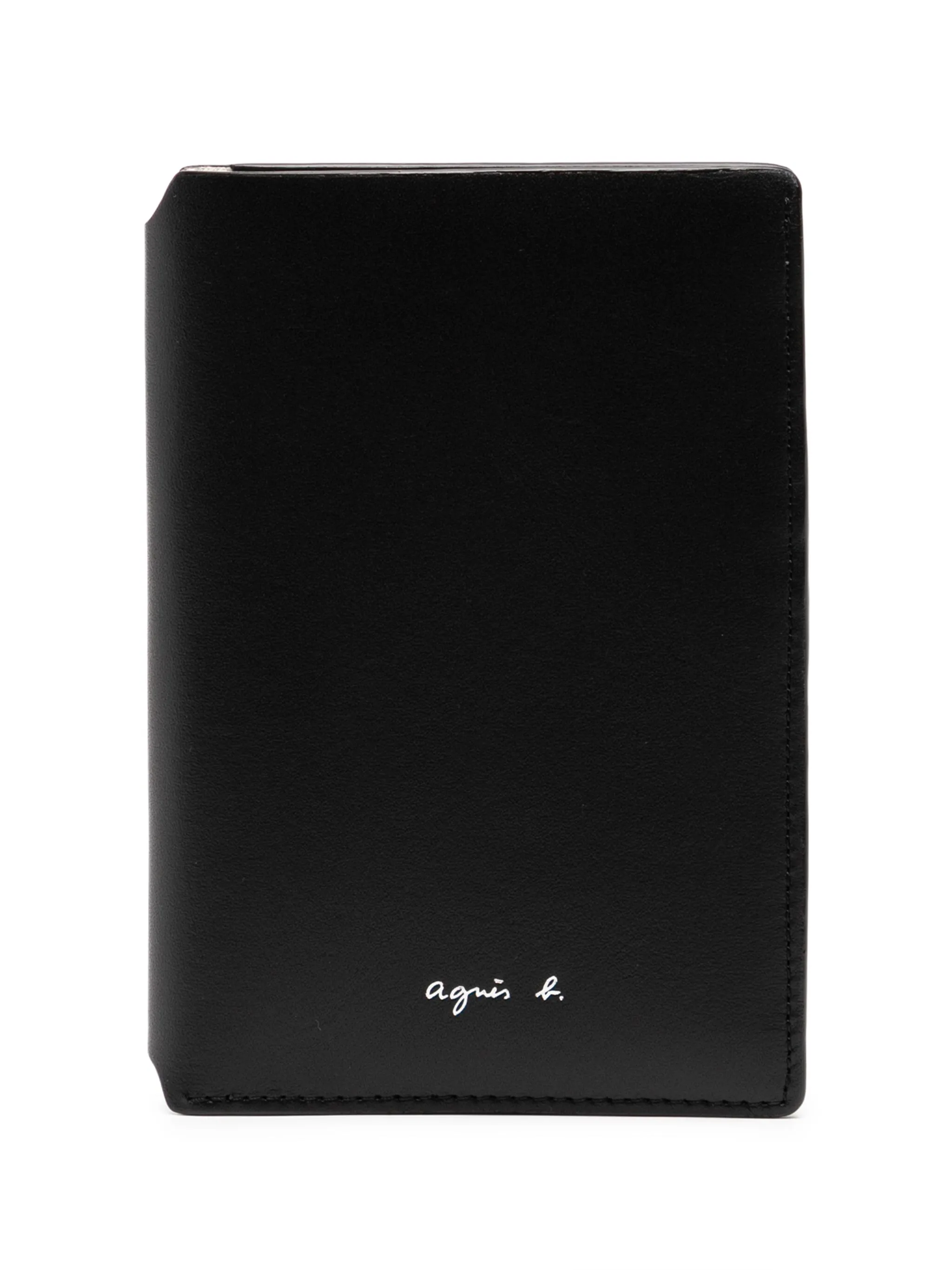 

Картхолдер с логотипом Agnès B., черный