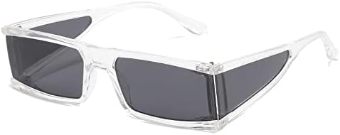 

Солнцезащитные очки в стиле ретро 2027 года, толстая оправа, маленькие прямоугольные, для женщин, серебристые, с боковой защитой, плоская верхняя часть, для мужчин MTZJH, D1