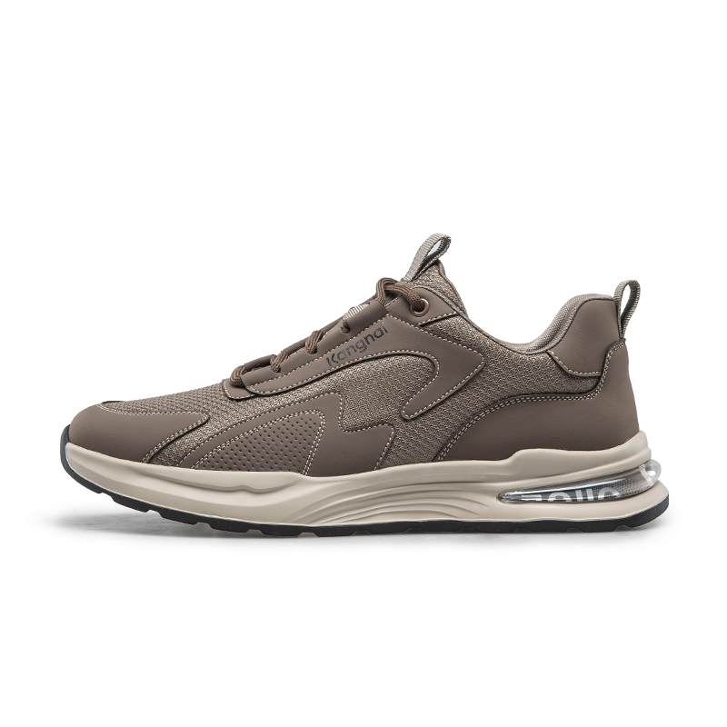 

KANGNAI Мужские низкие кеды повседневные хаки, цвет Khaki