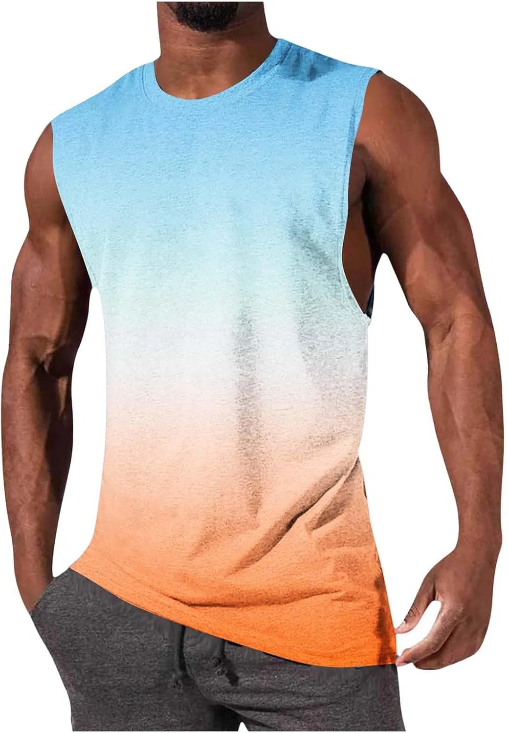 Мужская майка-борцовка Gradient Color, Orange