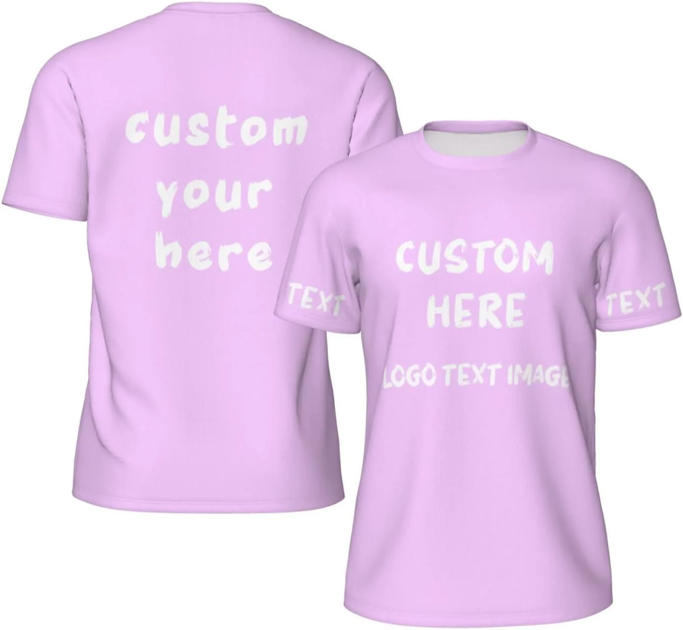 

Футболка мужская Custom с принтом спереди и сзади