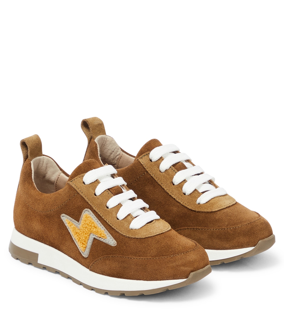 

Замшевые кроссовки Bonpoint, Kaki Clair