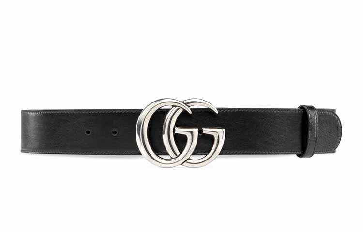 

Ремень кожаный Gucci Marmont, черный