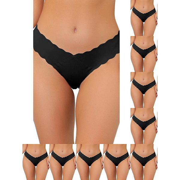 

10 пар женских бесшовных бикини с V-образной талией Inspire Chic