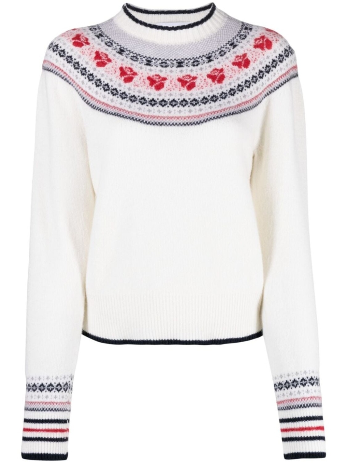 

Thom Browne джемпер Rose Icelandic с узором, белый