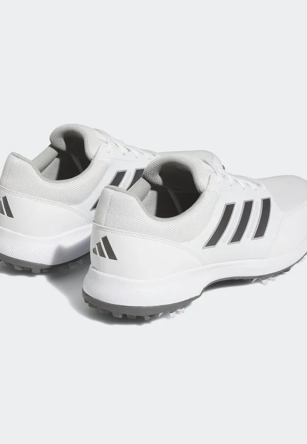 Техническая отзывчивость 3.0 широкие гольф-ботинки Adidas Golf, Cloud White Dark Silver Metallic Silver Metallic — фото 4