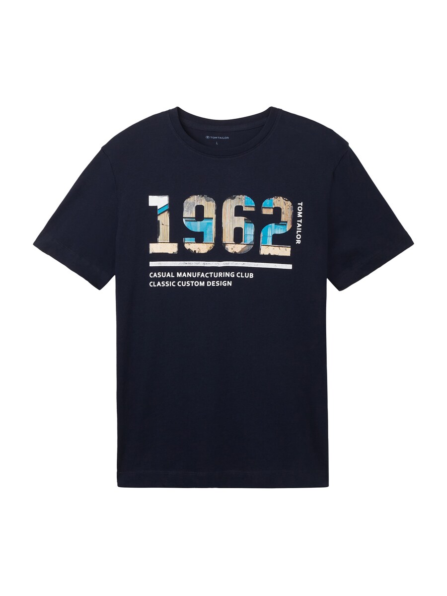 

Футболка TOM TAILOR, marine blue/Azure